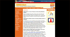 Desktop Screenshot of amberalert.gov