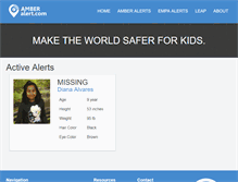 Tablet Screenshot of amberalert.com
